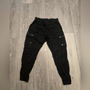 Banana Republic Petite XS Black Cargo Jogger Pants
